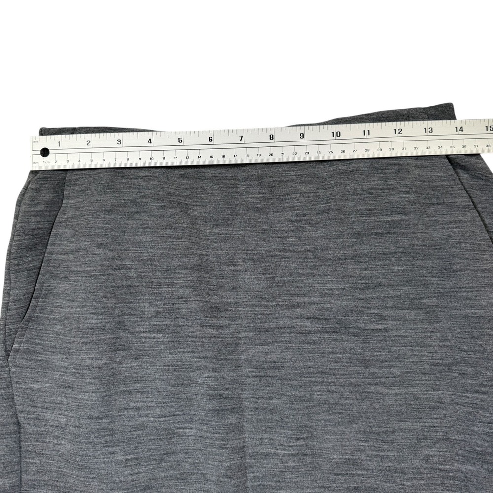 Icebreaker Women's Fleece Merino Wool Midi Skirt‎ Size S Gray Slits Pockets - Picture 7 of 9